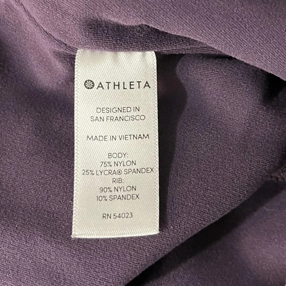 ATHLETA Purple Barre Rib Tight Powervita‎ Leggings
